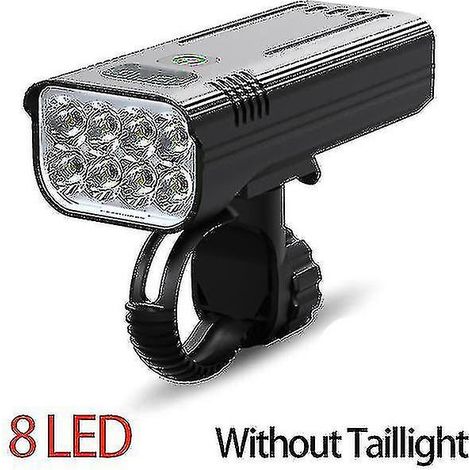 Éclairage vélo 30 000 lumens, batterie rechargeable USB 10 000 mAh, phare LED étanche pour VTT (1/5)