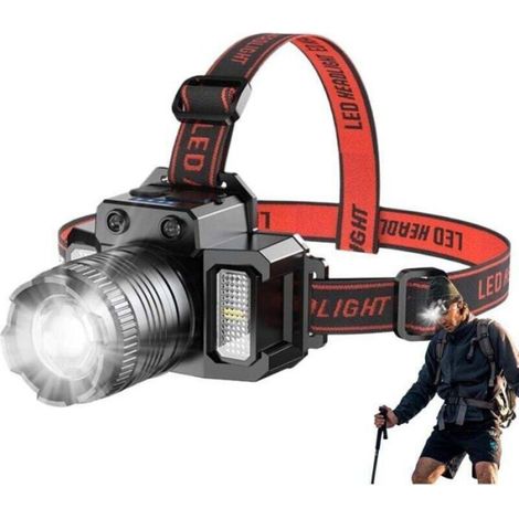Projecteur LED portable - ZOR® - Capteur de mouvement - Rechargeable - 5 modes - Haute luminosité - Pour randonnée (1/4)