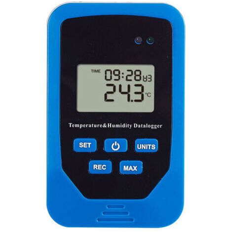 Alovez - Enregistreur de température Enregistreur d'humidité de plage de température pour entrepôt Interrupteur de température d'humidité intérieure Matériau ABS de haute qualité