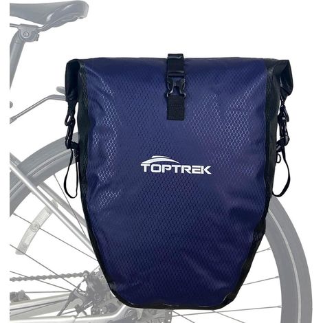 Fahrradtasche Gepäckträger Wasserdicht 23-28L Blau und Schwarz (1/5)