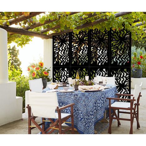 SPLASH - Pannello in PVC traforato - Parasole - Colore: nero - Misura: 73x148 cm (1/3)