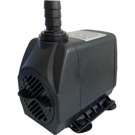 Mini pompe à eau (750 litres/heure, 15 watts), pompe à eau d'aquarium à haute pression ultra-silencieuse avec cordon d'alimentation de 1,5 mètre, convient aux bassins, fontaines, statues, etc. (1/4)