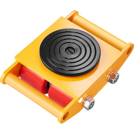 Déplacement facile des machines - chariot de manutention 6 T, rotation 360°, 4 roues PU, socle antidérapant (1/5)
