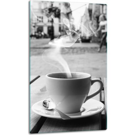 TABLERO DE MESA DE PANEL DE CRISTAL 30x52 CAFÉ (1/5)