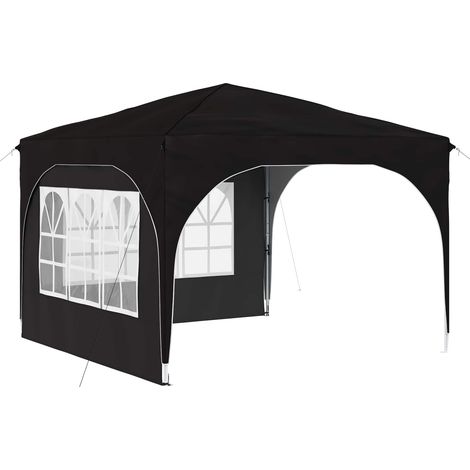 Maison Exclusive - Pop-up Partyzelt 290 x 290 x 245 cm Schwarz (1/5)