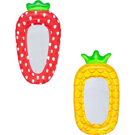 Matelas Gonflable Fraise Ananas Design Fruit Original Pour Piscine - Bestway (1/4)
