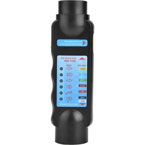 7-poliger Anhängertester, 12-V-Anhängerlichttester, Kabelverdrahtungskreis-Diagnosewerkzeuge, für Wohnwagen, Wohnmobile (1/4)