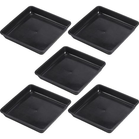 Plateau carré pour 5 pots de fleurs (1/3)