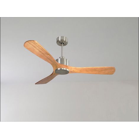 Modulo Regular Ring - Super destratificateur et ventilateur DC 166 cm Blanc pales bois sombre sans Lumière  30 à 60 m² (1/5)