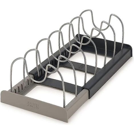 Organisateur de couvercles de casseroles, support pour couvercles de casseroles, étagère métallique pour ranger les ustensiles de cuisine, organisateur de rangement pour assiettes de cuisine (1/4)