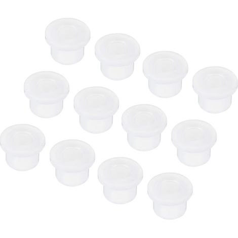 20Pcs Passe Fils en Caoutchouc en Forme de T Diamètre de Montage 14mm, ID 9mm, Hauteur 12mm Transparent Protection d'Étanchéité Passe-Câbles Flexibles pour Tuyau de Câble (1/5)