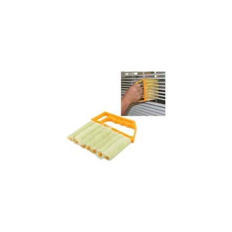 Brosse de nettoyage pour stores, lavable et résistante à la rouille, dépoussiéreur pour stores, convient au nettoyage des volets roulants, des climatiseurs verticaux - Crezuo (1/4)