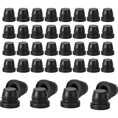 CSPARKV 40 PCS Bouchons à Vis de Purge de Frein de Voiture,6mm Bouchon de Graisseur Couvercle Anti-poussière Universal Voiture Accessoires Extérieurs Caoutchouc Zerk Housses pour Voiture Moto Automobi (1/5)