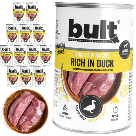 Cibo umido per cani BULT al gusto anatra, lattina da 12 x 400 g (1/2)