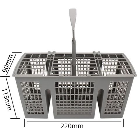 Panier à couverts pour lave-vaisselle Siemens Bosch ds-1657 – Poignée ronde amovible – Dimensions 220 x 115 x 90 mm – Pièces détachées (1/5)