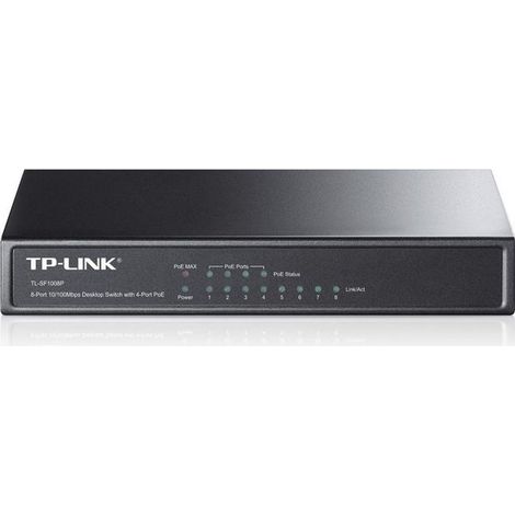 HUB Switch puertos 8 TP-LINK TL-SF1008P Fast Ethernet (10/100) Ne (1/5)