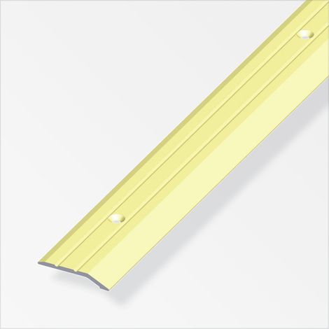 alfer Flachabschlussprofil 1 m, 30 x 5 mm Aluminium eloxiert messing Profil