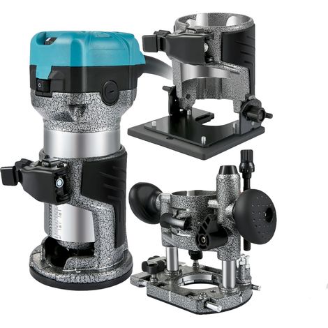 Machine à défoncer en bois, puissance 710W, vitesse 13000-33000 RPM, matériau en alliage d'aluminium (1/2)