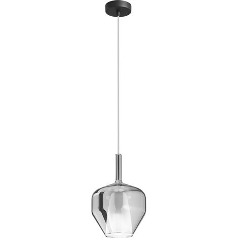 VETRO PIREX D.20XH30CM FUME' PER MONTATURA. (1/4)