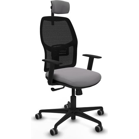 Chaise de bureau piqueras y crespo Alfera noir mousse épaisse (1/2)