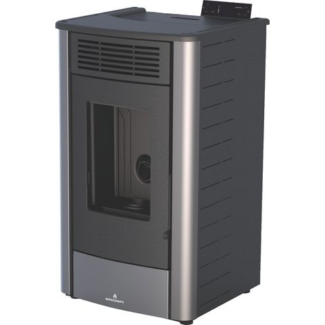 BRONPI - Estufa de Pellet Color Gris Modelo RITA-GR de 9 kW (1/5)