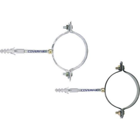 Capaldo – Collier de fixation murale pour tuyau de descente galvanisé 80 mm – Fixation solide et durable – Compatible avec tuyaux de gouttières