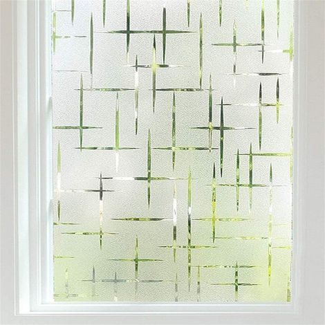 Dos láminas para ventanas para mayor privacidad,lámina opaca para ventanas,lámina electrostática para ventanas,45x100cm,adecuada para baños (1/5)