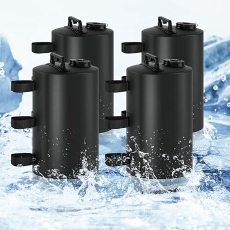 Kit 4 Sacs de Lestage 10L pour Tonnelle, Poids Anti-Vent Portables Réutilisables pour Tentes Pop-Up, Gazebos et Auvoirs Extérieurs