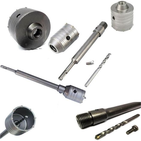 YMYNY Wandschneider-Bohrer, 30 mm bis 130 mm, + 35 cm SDS-Plus-Schaft – 35 mm
