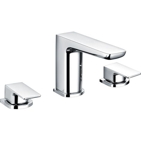 RAK Moon 3-Hole Bath Filler Tap Deck Mounted - Chrome (1/2)