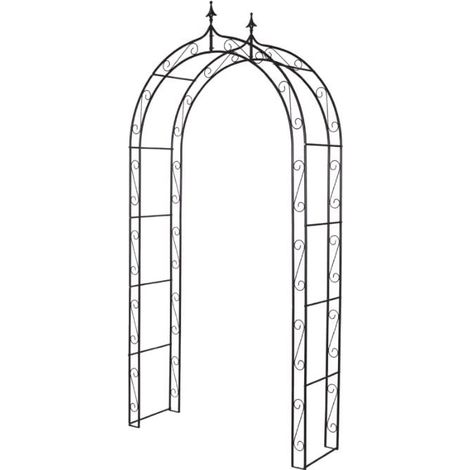 TrendLine Rosenbogen Natalia  121x40x248cm Torbogen Gartenbogen Rankgitter Stahl