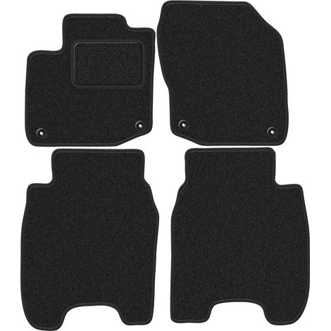 Alfombrillas de terciopelo para coche: Honda Civic IX familiar (39 cm) (2011-2016) antracita