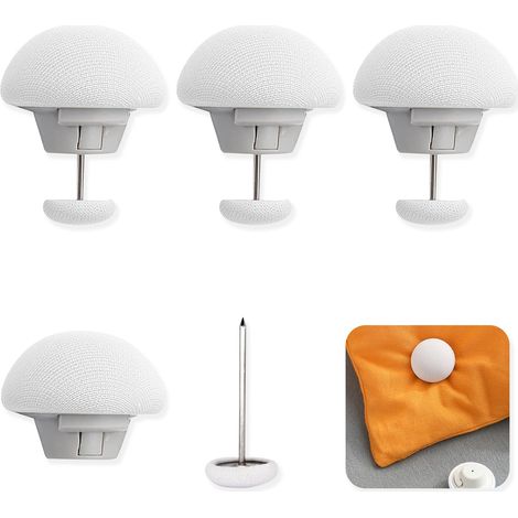 Clips De Housse De Couette,Attaches De Couette Clip,Clip De Couette,Anti-Dérapant,Garder Coins De Couettes/Couvertures en Place pour Éviter Les Plis Et Les Bouger (Blanc,4 Pièces) (1/5)