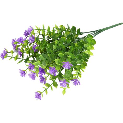Bouquet de fleurs artificielles d'extérieur pour la décoration de la maison, du jardin et des mariages - Accessoires - Violet (1/5)
