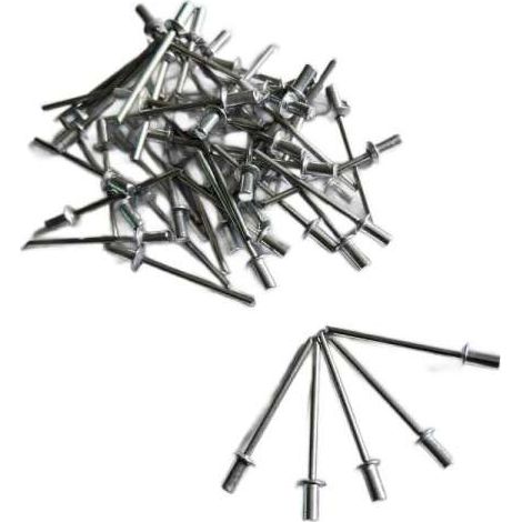 Becher-Blindnieten 3,2x7,0 mm Alu/Edelstahl Typ 5881 VPE 500 Stck