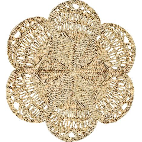 Runder Jute-Teppich - Boho Bali - 150 CM - Niluh Naturfarben