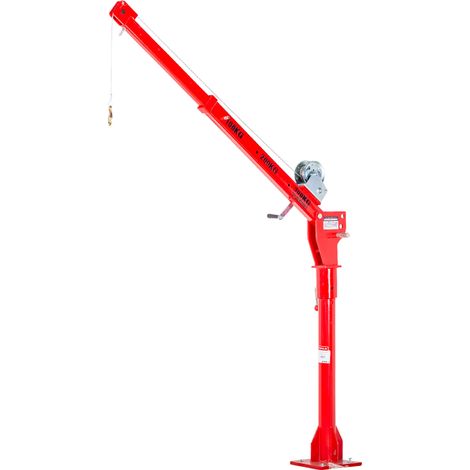 Mw Tools – Grue d'atelier rotative 360° 300kg – Treuil manuel avec cran de sûreté – Bras télescopique réglable – BK300M