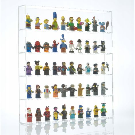 Vitrine à cadre pour 50 minifigurines Lego, protégeant de la poussière et des UV (1/5)