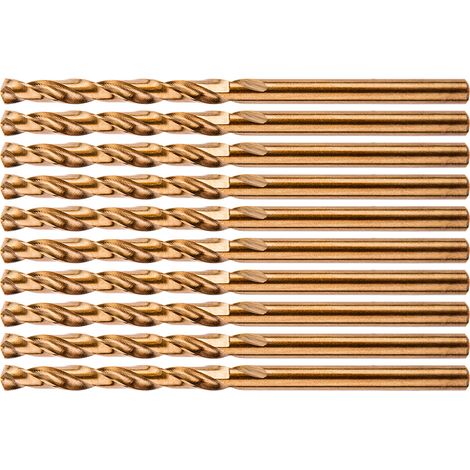 Punte da trapano per metallo HSS-Co da 3,2 mm, 10 pezzi.