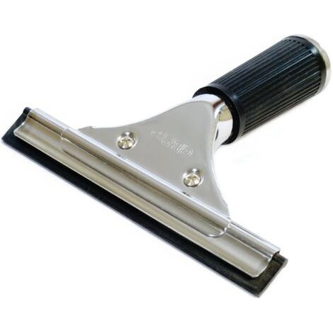 Raclette Fenêtre Professionnelle en Acier Inoxydable de 15 cm, Lame Double Face, Pratique pour le Nettoyage du Verre et des Carrelages (1/4)