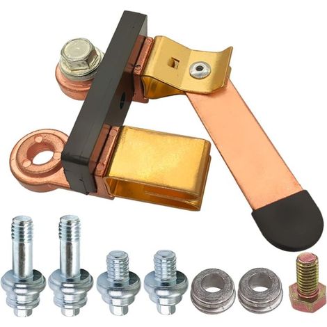 Interrupteur principal de lame de couteau de jambage, isolateur de commutateur de déconnexion de batterie Ampper 12V/24V pour véhicule marin de bateau de voiture RV ATV (Kit) (1/5)