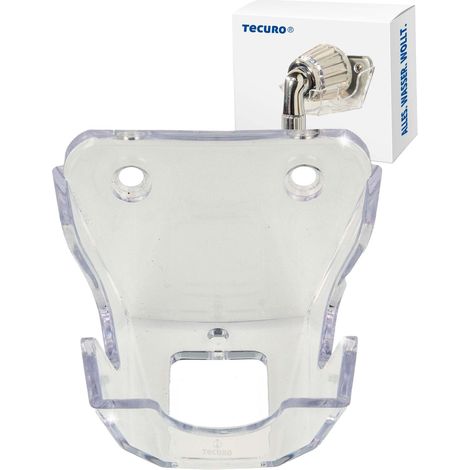 tecuro Wand-Brausehalter passend zu Handbrause CRYSTAL/Selecta - Kunststoff transparent (1/5)