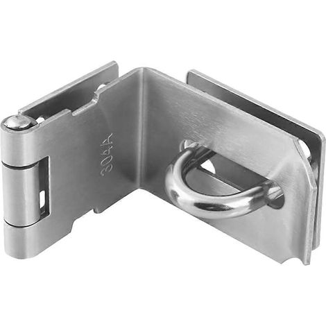 Loquet à moraillon pour cadenas, charnière à 90 degrés en acier inoxydable de 4 pouces (1/5)