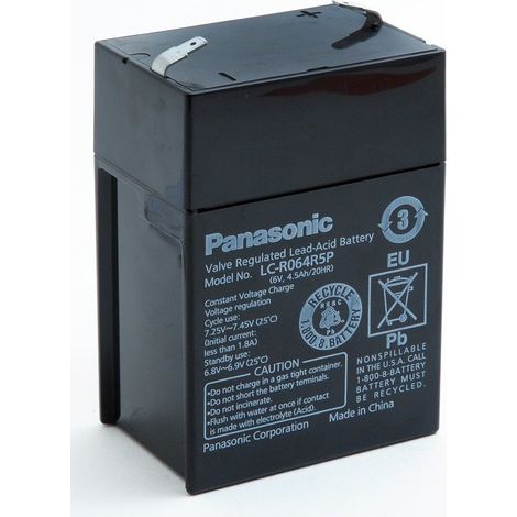 Batterie plomb AGM LC-R064R5P 6V 4.5Ah T1 - Unité(s) (1/4)