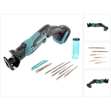 Sierra de sable sin cable Makita DJR 183 Z 18 V + surtido de hojas de sierra 6 piezas - sin batería, sin cargador