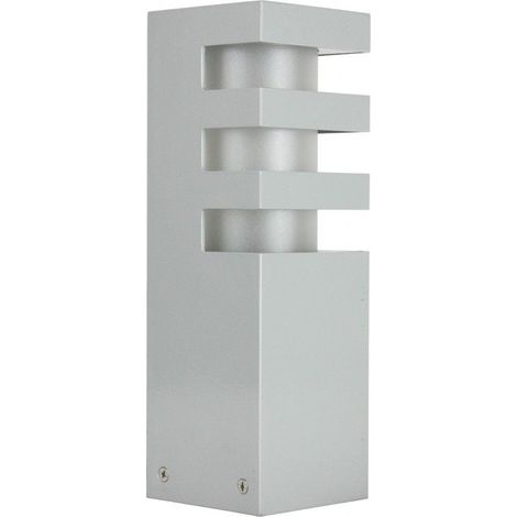 Paletto da giardino 25 cm E27 argento IP54 SU-MA RADO (1/4)
