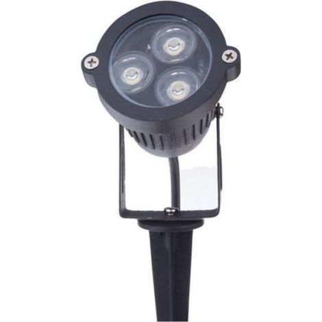 Spot LED extérieur - Orientable Étanche IP65 - Jardin - 2 x 3W Blanc Chaud (1/3)