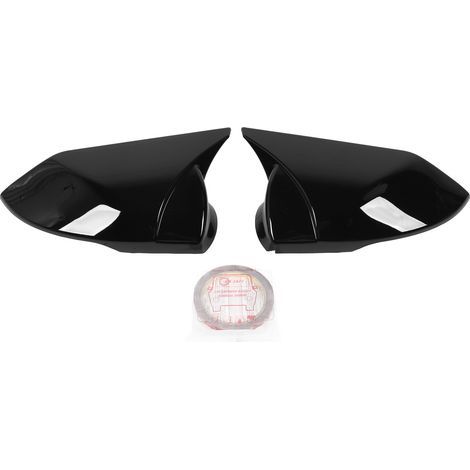 Bouchon de miroir de pare-brise ABS noir brillant pour Hyundai Elantra CN7 2021‑2023 (1/5)