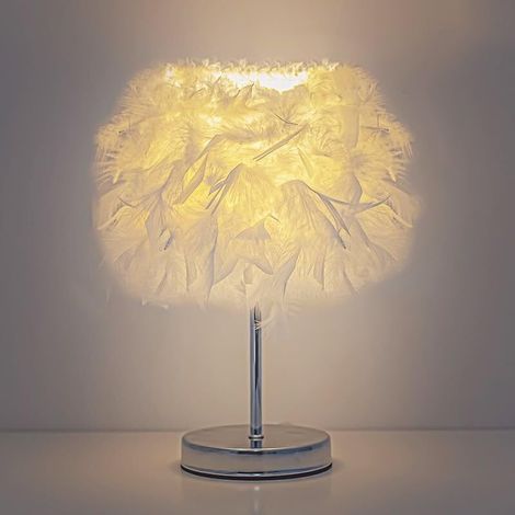 Luce notturna a forma di piuma per la decorazione della camera da letto, ideale per arredare la camera con un tocco di originalità, dimmerabile tramite USB (tre colori) (1/2)