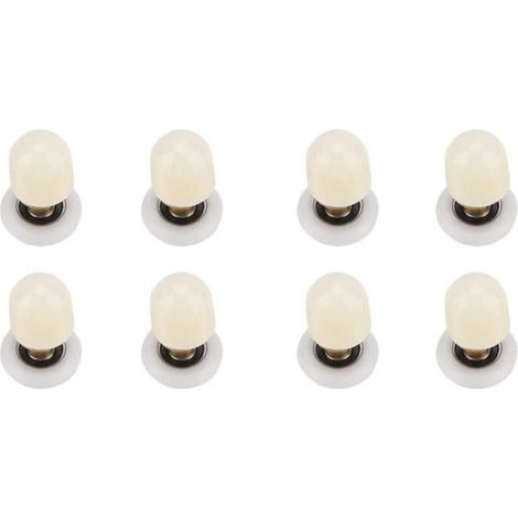 Duschkabinenrollen aus Messing und ABS, Schiebetürset, Badezimmerrollen, Schwerlast-WC-Türrollen, Hardware-Zubehör (27 mm)